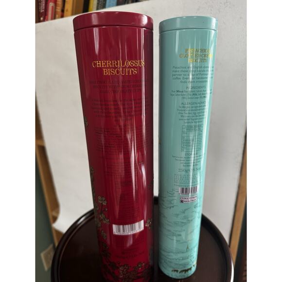 FORTNUM & MASON set of 2 Pistachio Clotted Cream, Cherrilossus Tins Collectible - Picture 8 of 9